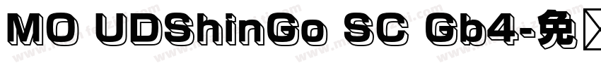 MO UDShinGo SC Gb4字体转换